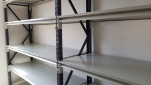 Longspan with steel shelves