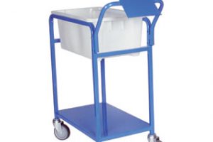 Single Tub Order Picking Trolley with clipboard