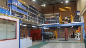 Structural Mezzanine Floor with Roll Over Pallet Gate