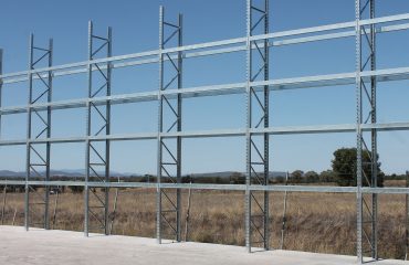 Outdoor Galvanised Racking for a mining site