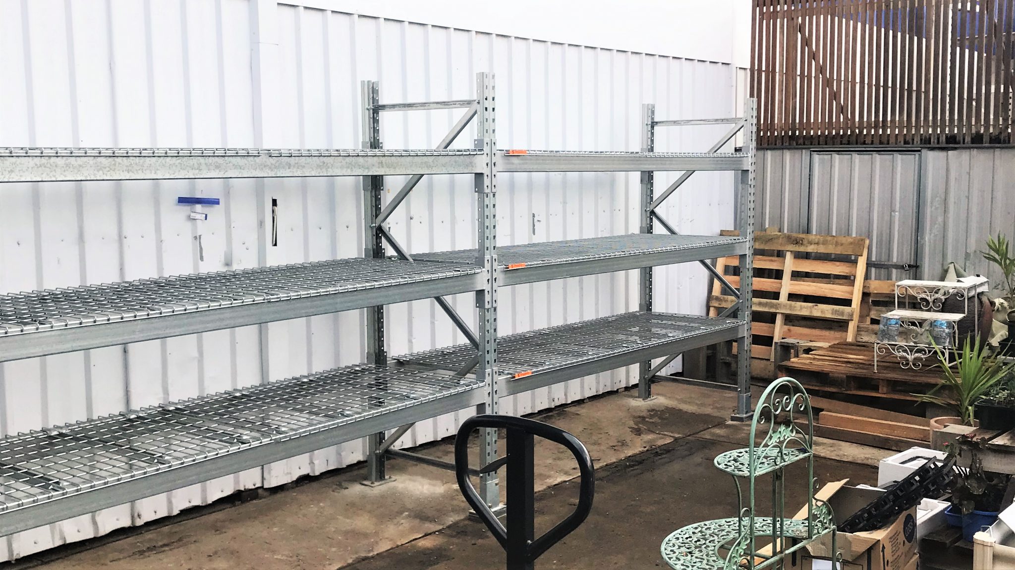 Galvanised Racking for a Hardware Store with 3 levels
