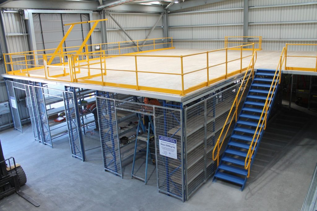 Longspan Mezzanine installed by Storeplan at Mine site in New South Wales
