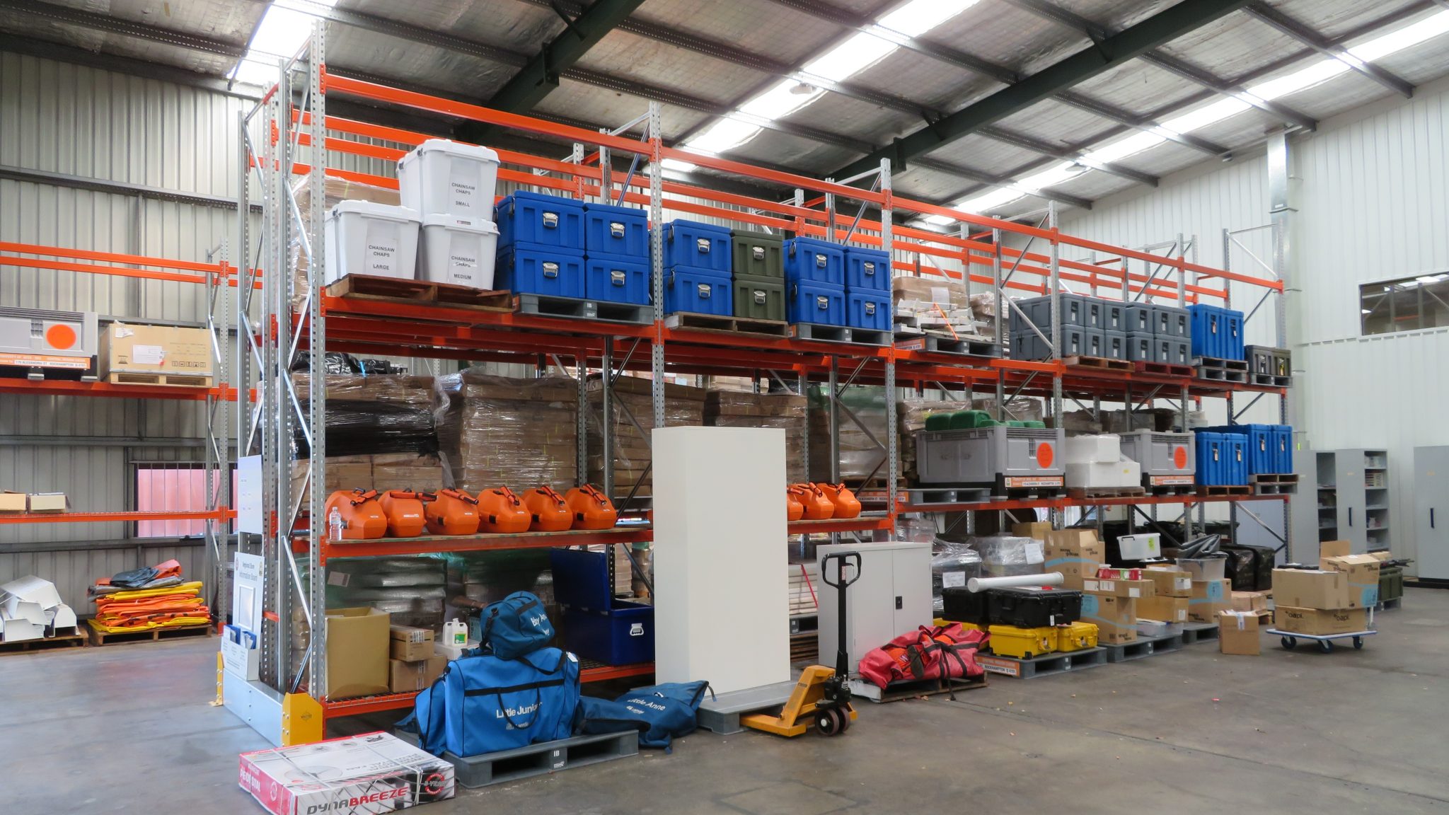 Pallet Racking for Emergency Services