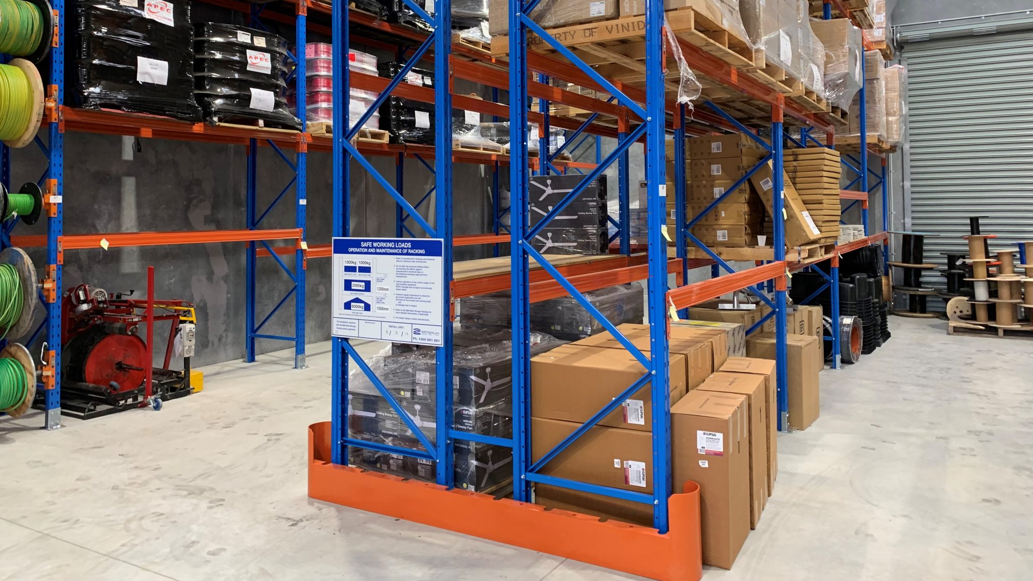 Pallet Racking in Electrical Warehouse