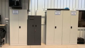 Swing door steel cabinets for PPE & Tool Storage