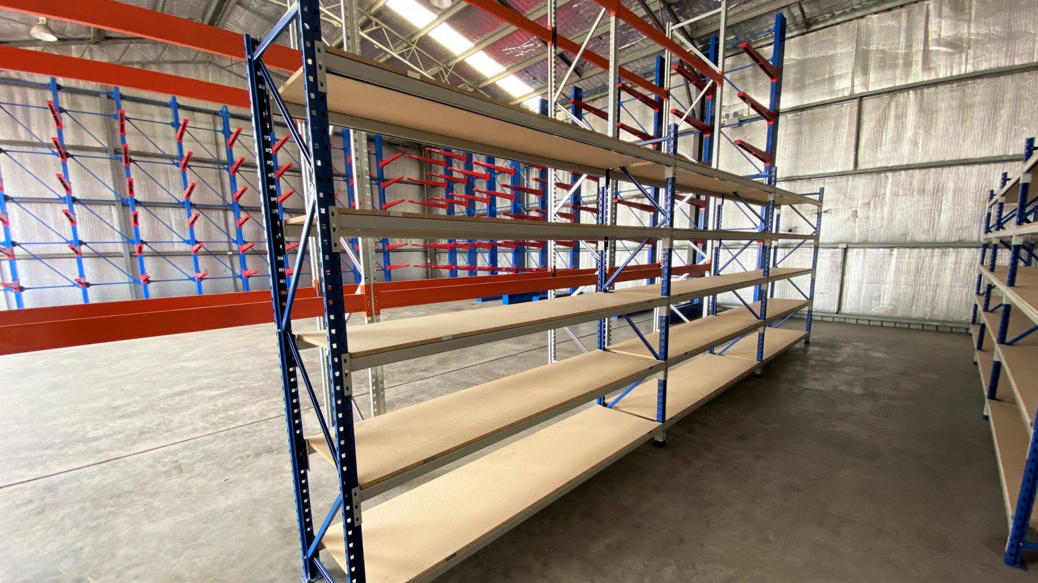 Longspan Shelves for Mining Contractor New South Wales