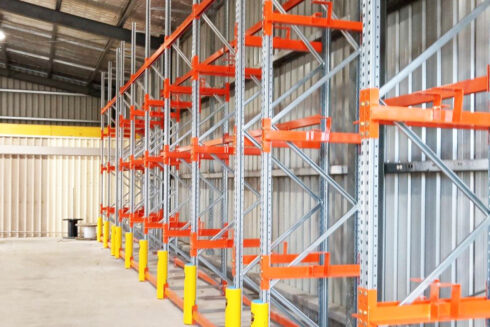 Cable Reel Racking With Pallet Storage Above