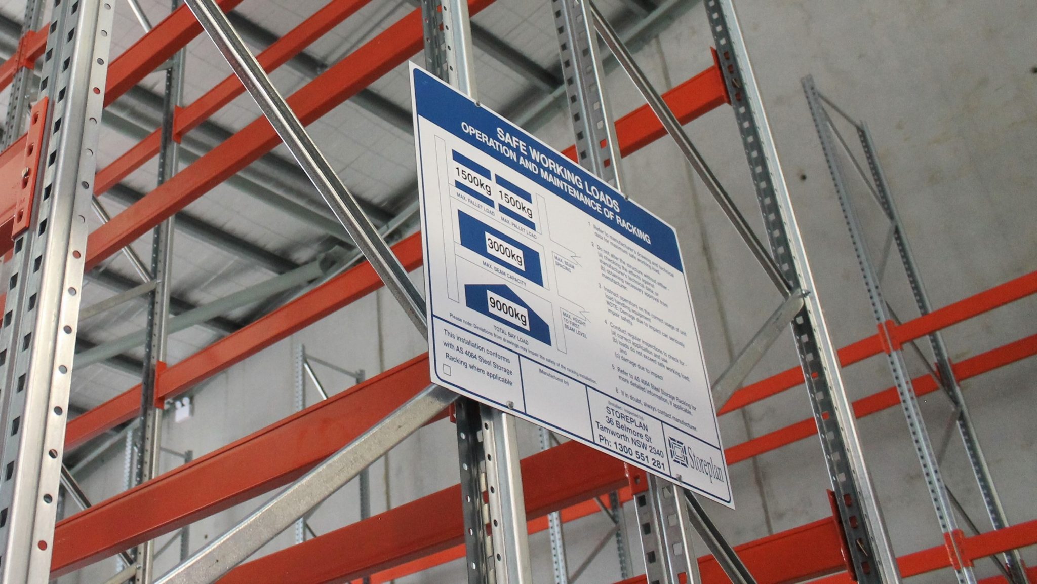 Safe Working Load (SWL) rating signs