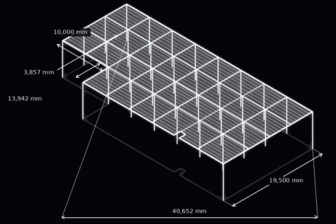 Avenir Mezzanine Isometric Drawing
