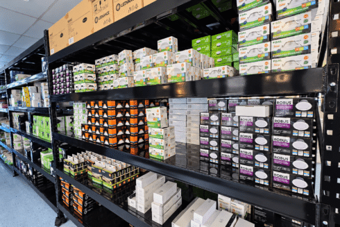 Black Shelving In Crisp Detail 2