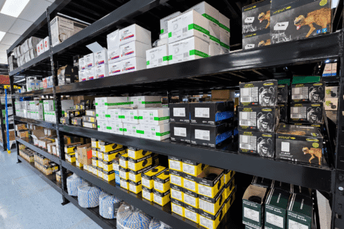 Refined Black Shelving Display 5